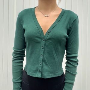 Paige Green Cardigan